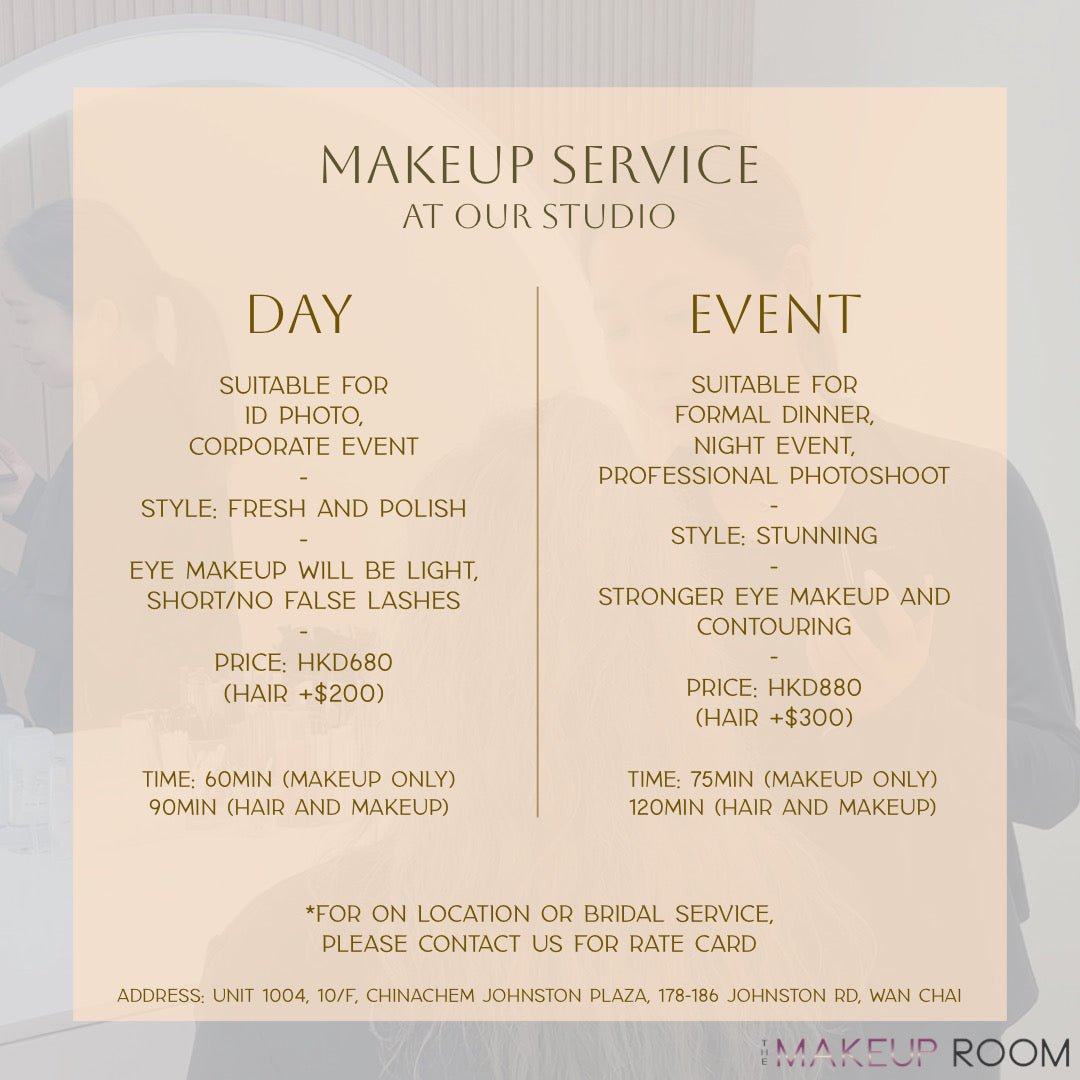 MAKEUP SERVICE - The Makeup Room