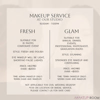 MAKEUP SERVICE - The Makeup Room